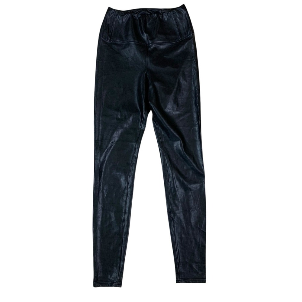 Wilfred Free M Black Faux Leather High Rise‎ Skinny Stretch Legging